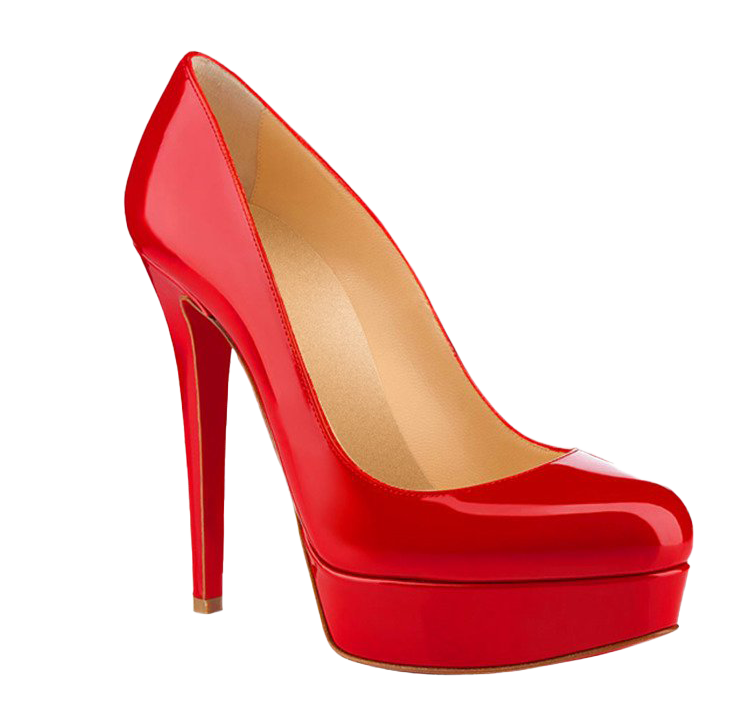 Red High Heel Shoes PNG Picture