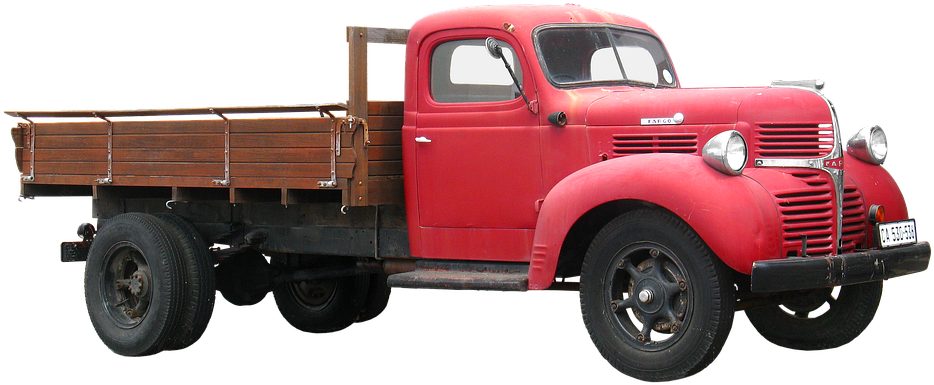 Red Pickup Truck PNG Image
