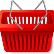 Red Shopping Cart PNG Download Image