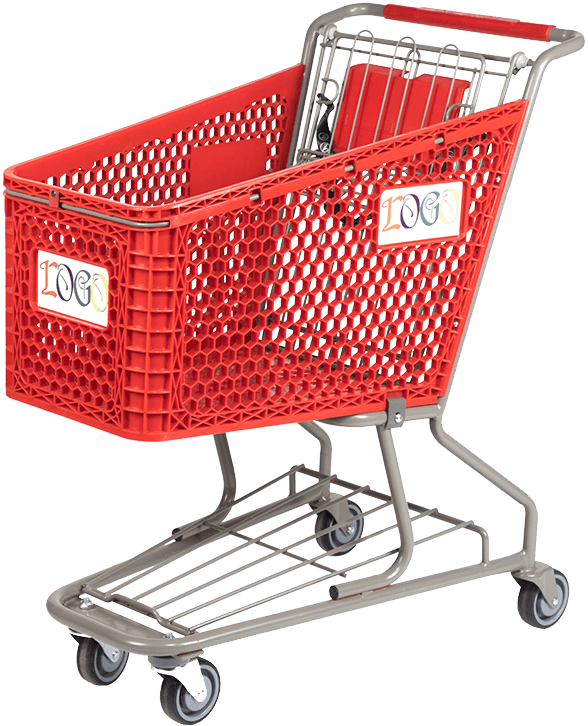 Red Shopping Cart PNG File