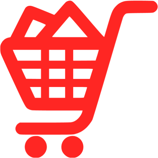 Red Shopping Cart PNG Picture