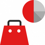 Red Shopping Cart PNG Transparent HD Photo