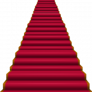 Escaliers rouges PNG