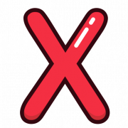 Red X Letter PNG Clipart