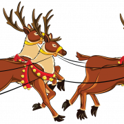Reindeer Sleigh PNG File