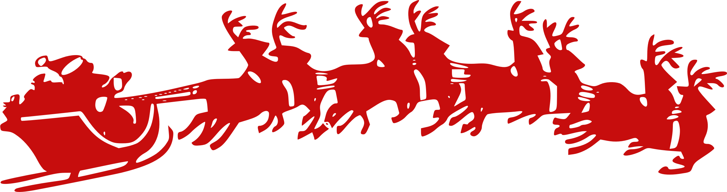 Reindeer Sleigh PNG Free Image