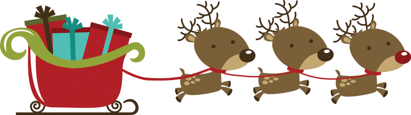 Reindeer Sleigh PNG Image