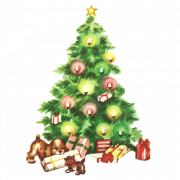 Retro Weihnachten PNG kostenloses Bild