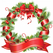 Ronde kerstframe PNG Clipart