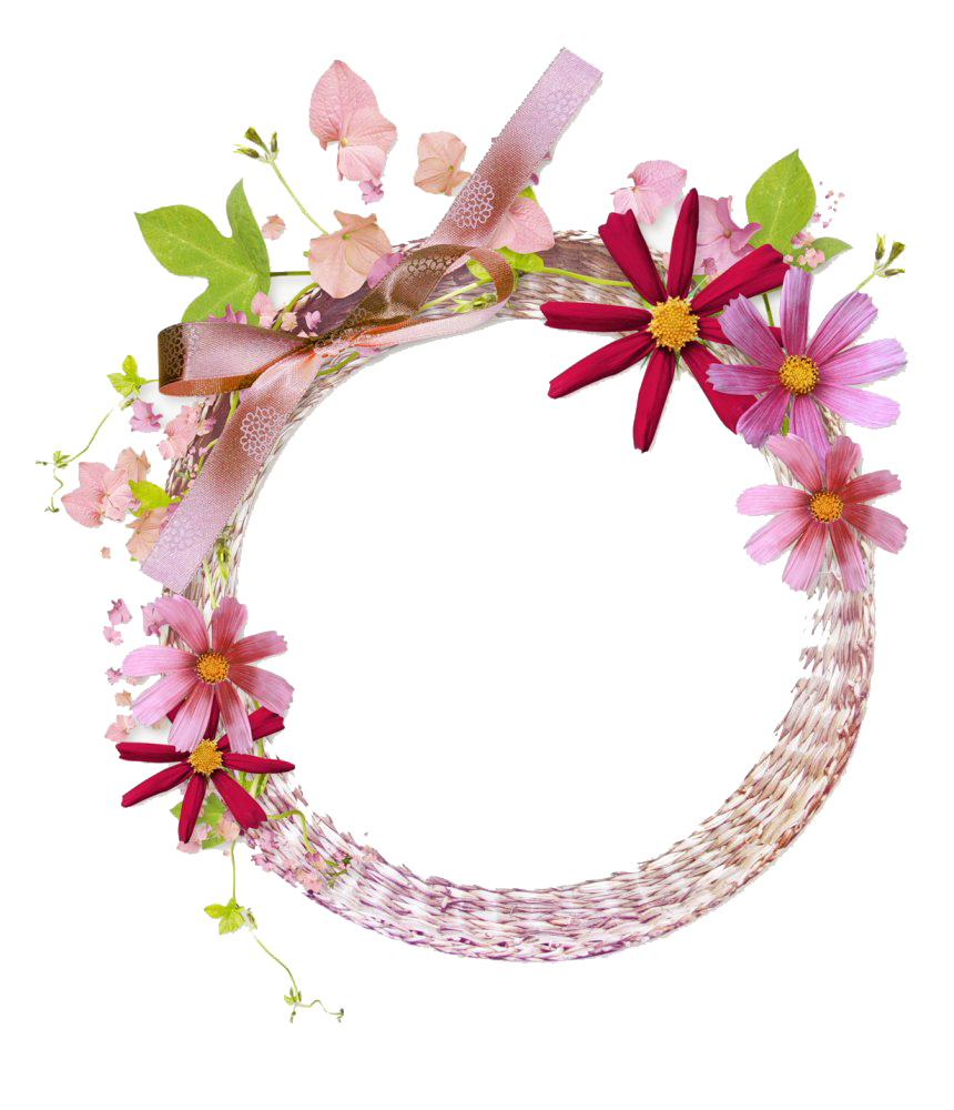 Round Floral PNG Free Image