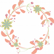 Round Floral PNG HD Image