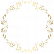 Round Floral PNG Image File