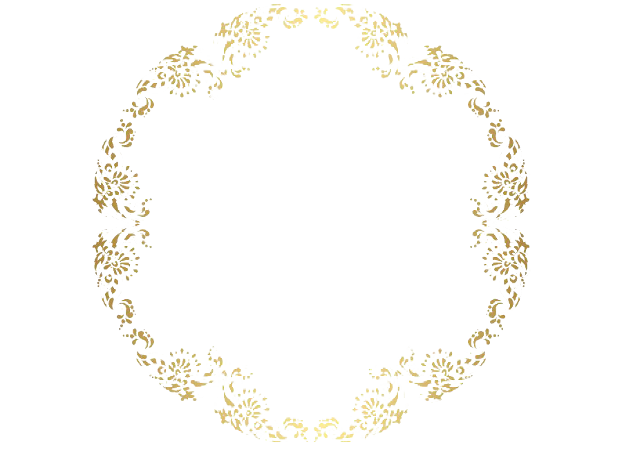 Round Floral PNG Image File