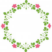 Round Floral PNG Photo