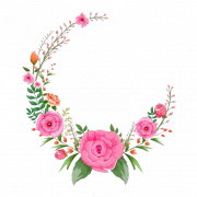 Round Floral PNG Picture