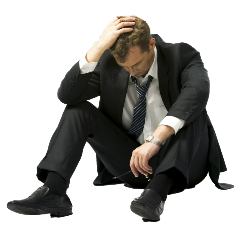 Sad Unhappy Guy PNG File