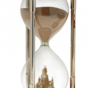 Relógio de areia transparente