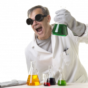 Químico científico transparente