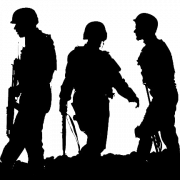 Silhouette Army PNG