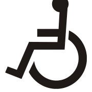 Silhouette handicapée PNG