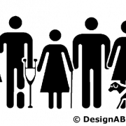 Silhouette Disabled PNG Free Download