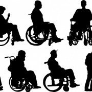 Silhouette Disabled PNG HD Image