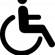 Silhouette handicapée PNG