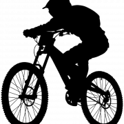 Silhouette Mountainbike PNG