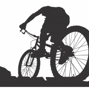 Silhouette Mountainbike png clipart