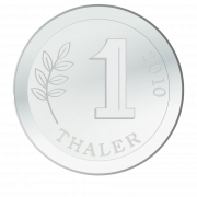 Moneda de plata transparente