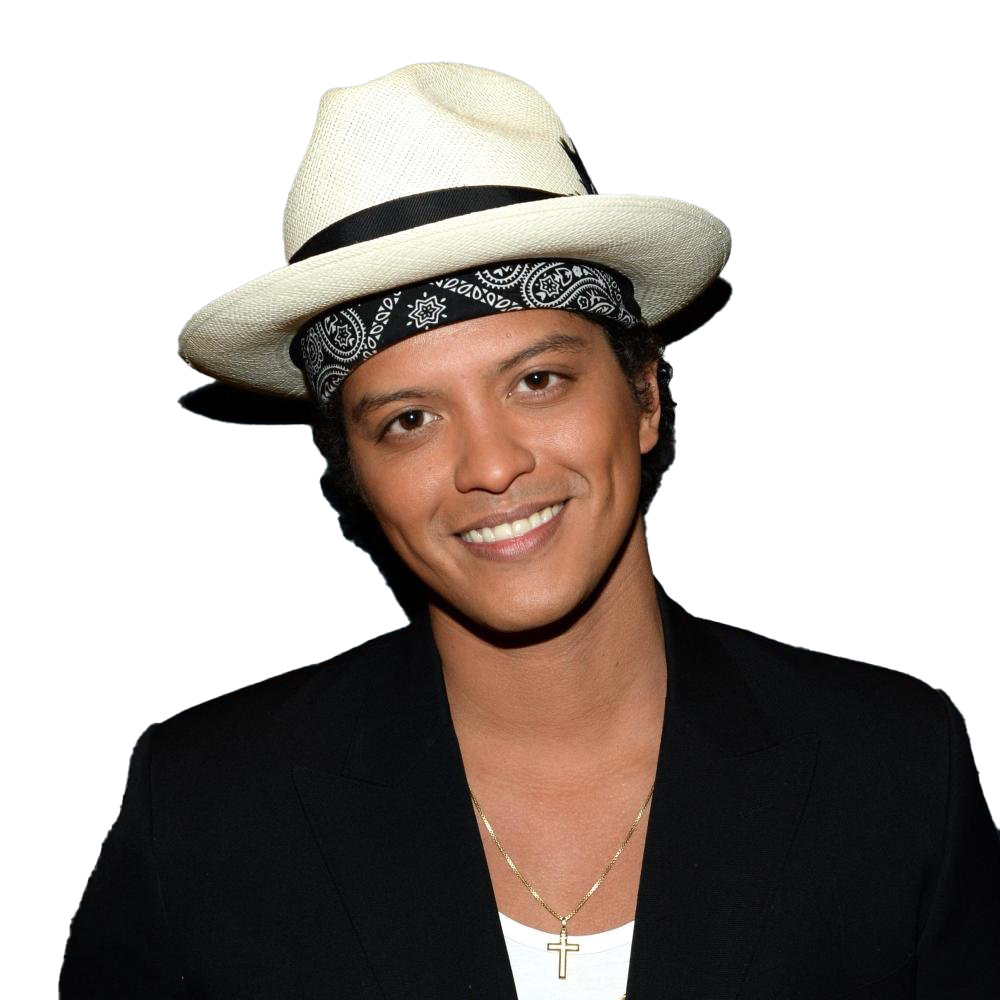 Singer Bruno Mars PNG HD Image