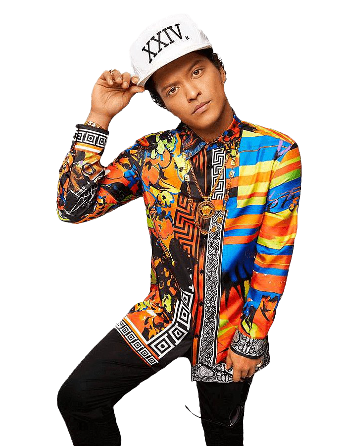 Singer Bruno Mars PNG High Quality Image