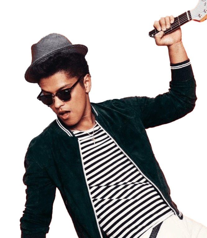 Singer Bruno Mars PNG Image File