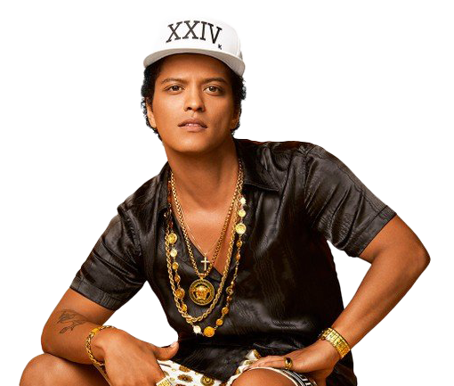 Singer Bruno Mars PNG Photo