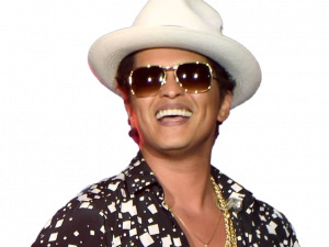 Zanger Bruno Mars PNG Transparante HD -foto