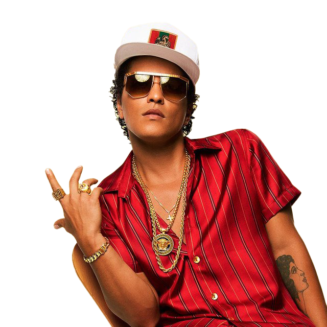 Singer Bruno Mars PNG