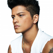 Singer Bruno Mars trasparente