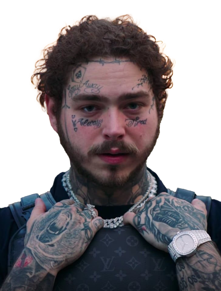 Singer Post Malone PNG Arquivo