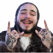 Singer Post Malone PNG High Quality Image