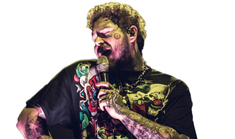 Singer Post Malone PNG File immagine