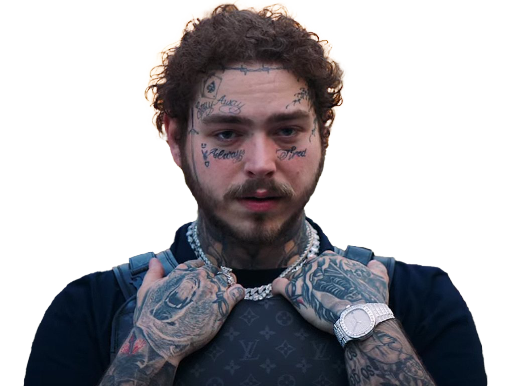 Singer Post Malone PNG Transparent HD Photo