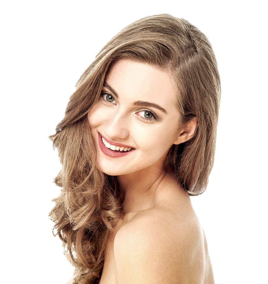 Smiling Woman Face PNG Image