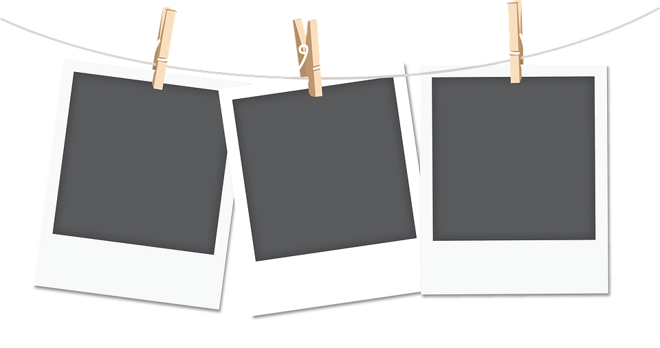 Square Polaroid Frame PNG Clipart