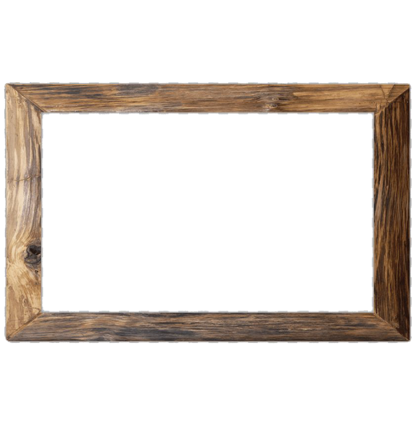 Square Wooden Frame PNG Free Image