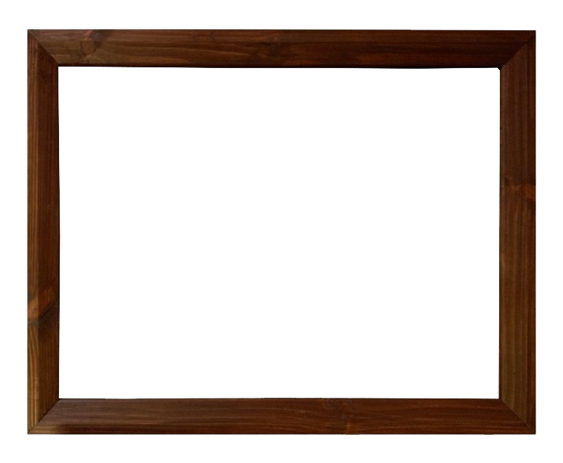 Square Wooden Frame PNG Image