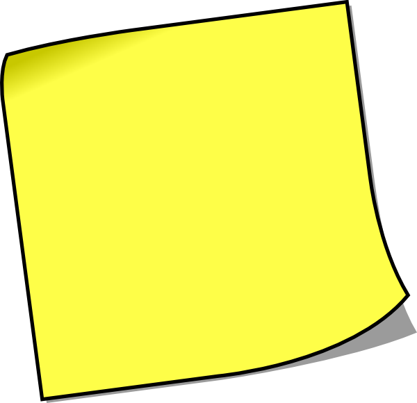 Sticky Note PNG Clipart