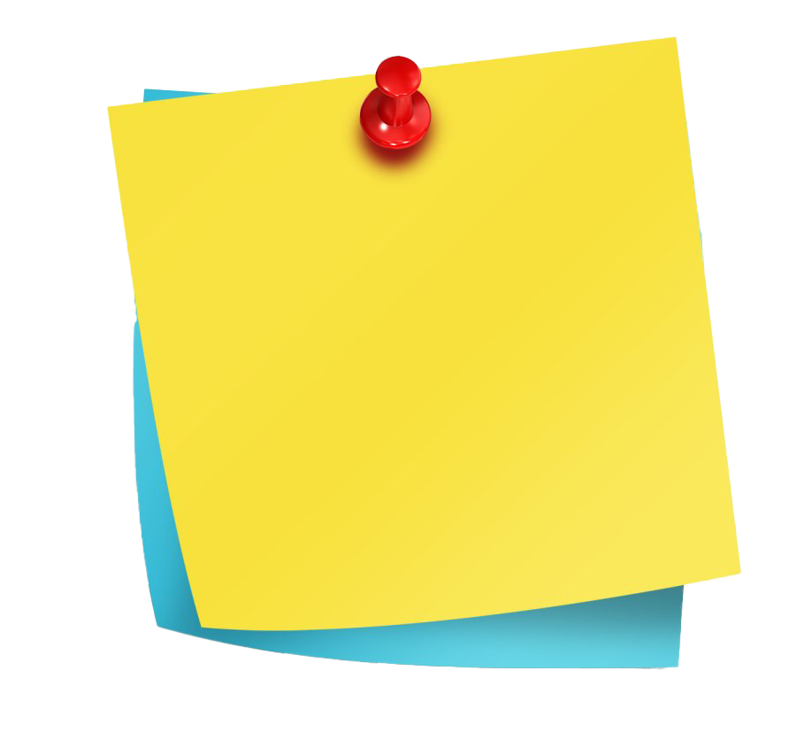 Sticky Notes PNG Clipart