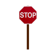 Stop onderteken PNG -afbeeldingsbestand