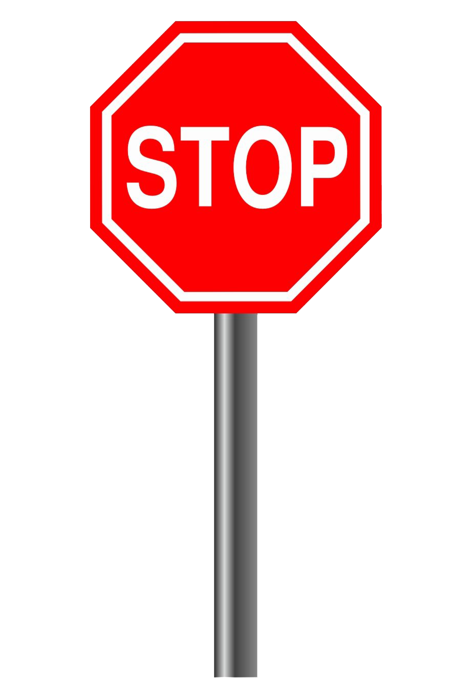 Stop teken PNG -afbeelding