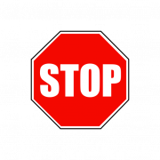 Arrête de signe PNG Photo